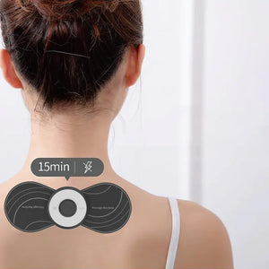 Mini Neck Massager Patch with EMS Smart Pulse Technology